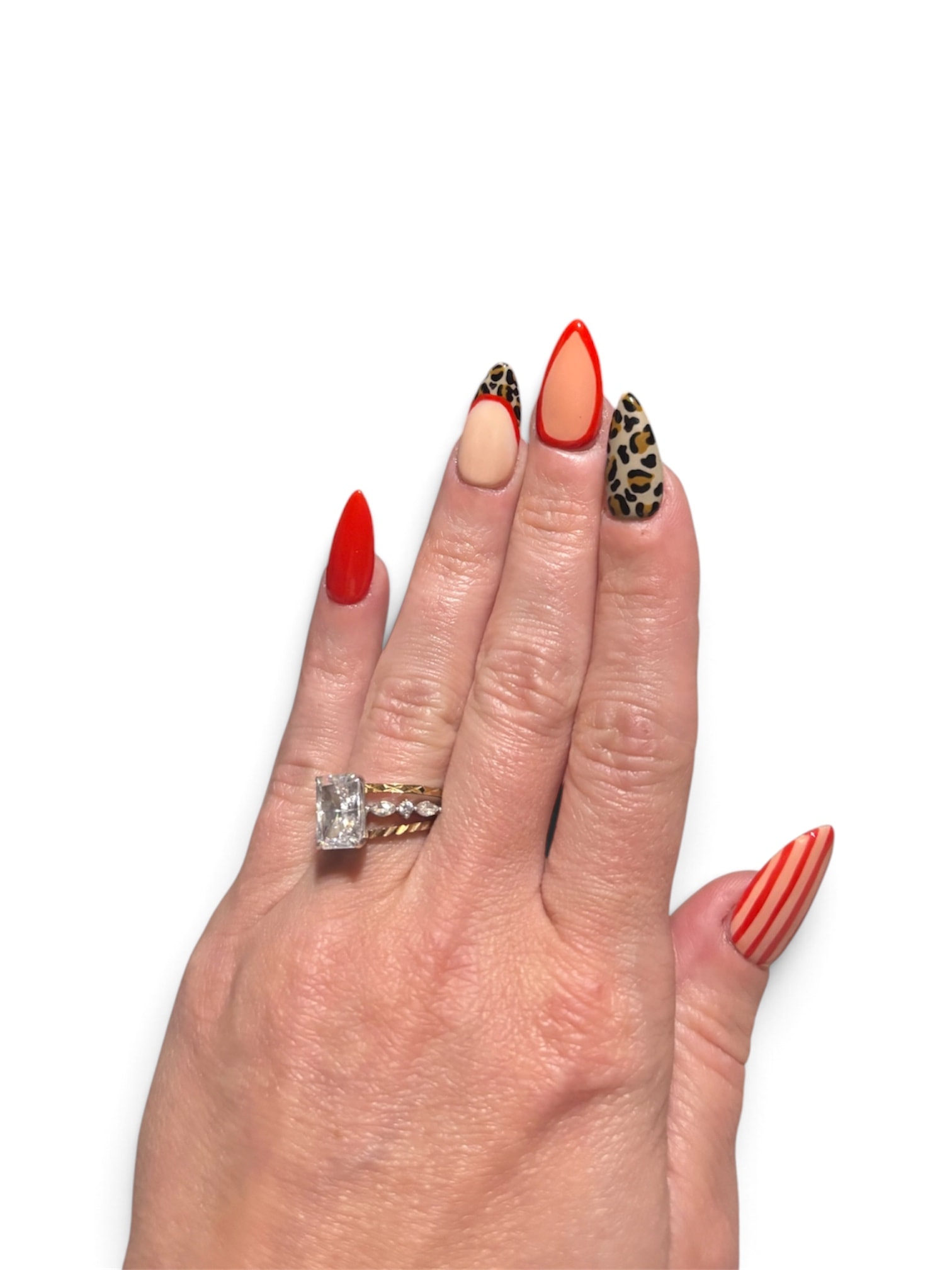 Hand-painting nail art at Presse Pop studio